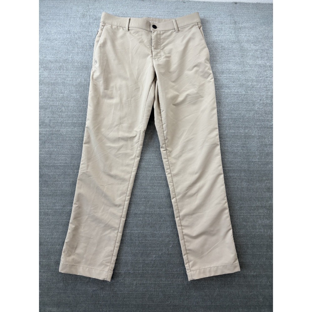 Banana Republic Commuter Pants Mens 30x30 Beige Stretch Straight Leg Casual